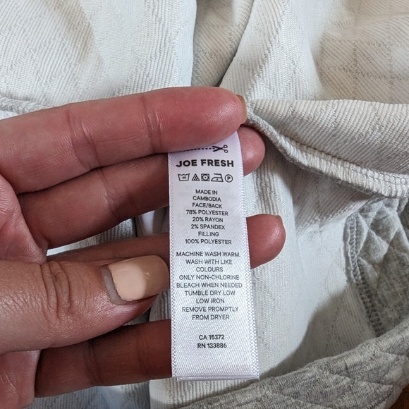 Joe Fresh Active - Light Grey Relaxed Tunic XS - Picture 4 of 5